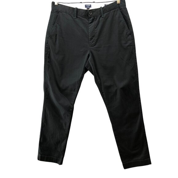 J. Crew Other - J. Crew Athletic Slim Flex Chino Pant Mens 32x30 Black Stretch Flat Front